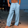 Pantaloni Gamba Dritta da Uomo con Coulisse Regolabile