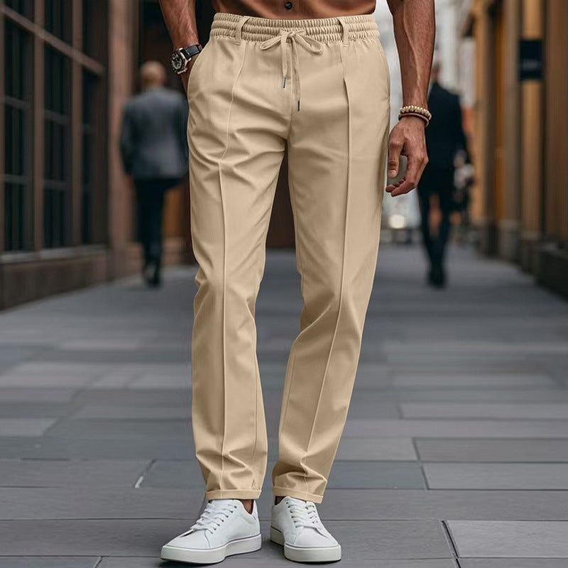 Pantaloni Chino Gamba Dritta da Uomo con Coulisse — foto 10