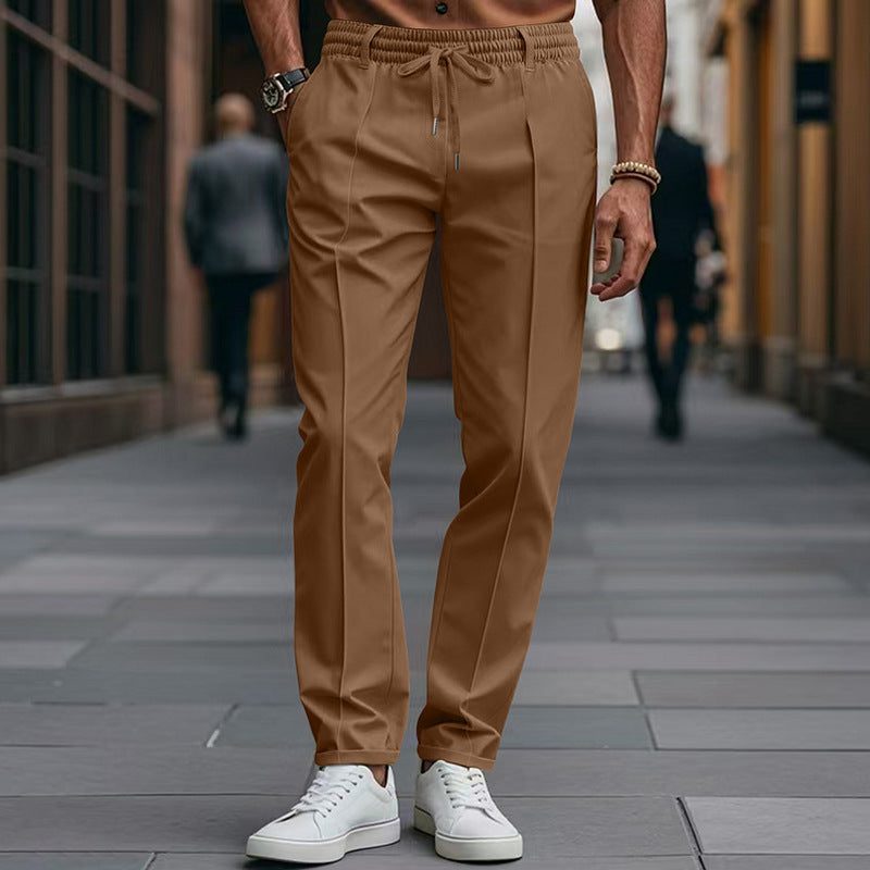 Pantaloni Chino Gamba Dritta da Uomo con Coulisse — foto 11