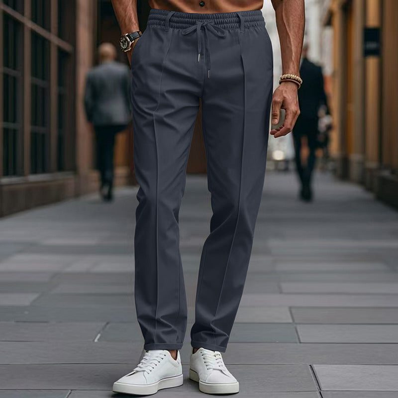 Pantaloni Chino Gamba Dritta da Uomo con Coulisse — foto 9