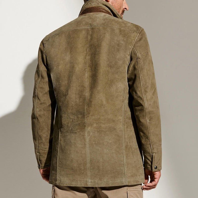 Blazer da Uomo Collo a Revers a Contrasto — foto 3