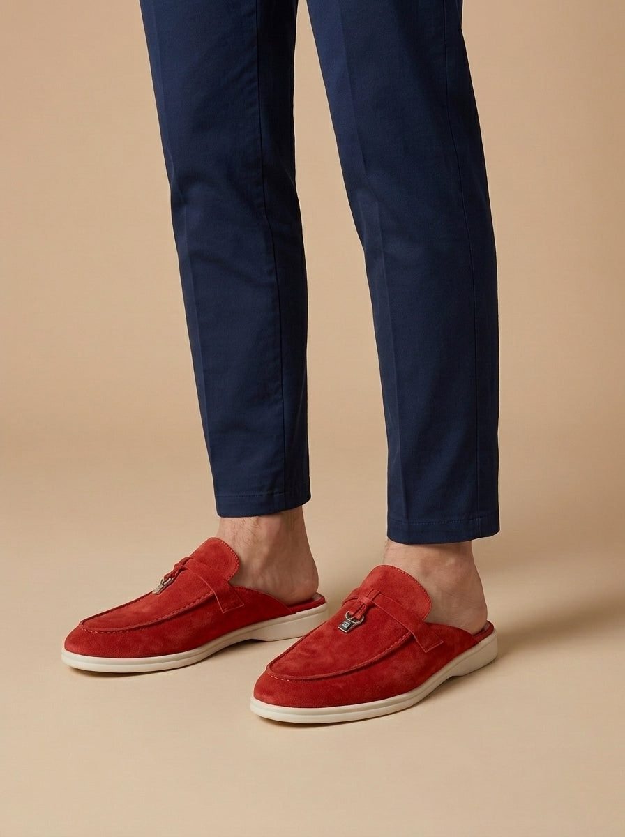 Mule da Uomo in Scamosciato Senza Retro — foto 7