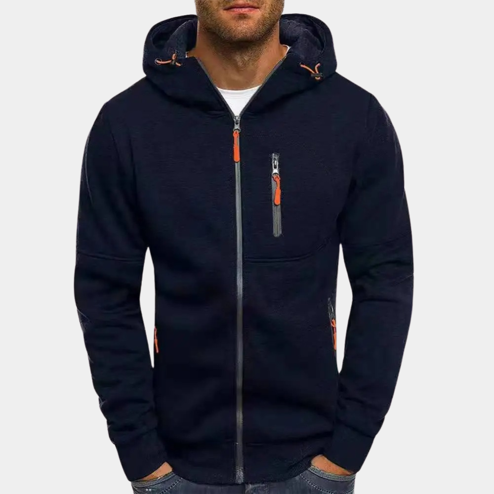 Felpa con Cappuccio da Uomo con Zip Intera — foto 11