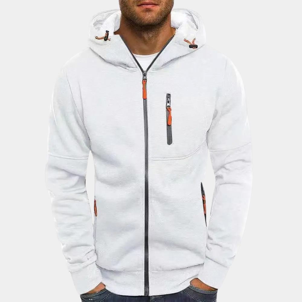 Felpa con Cappuccio da Uomo con Zip Intera — foto 13