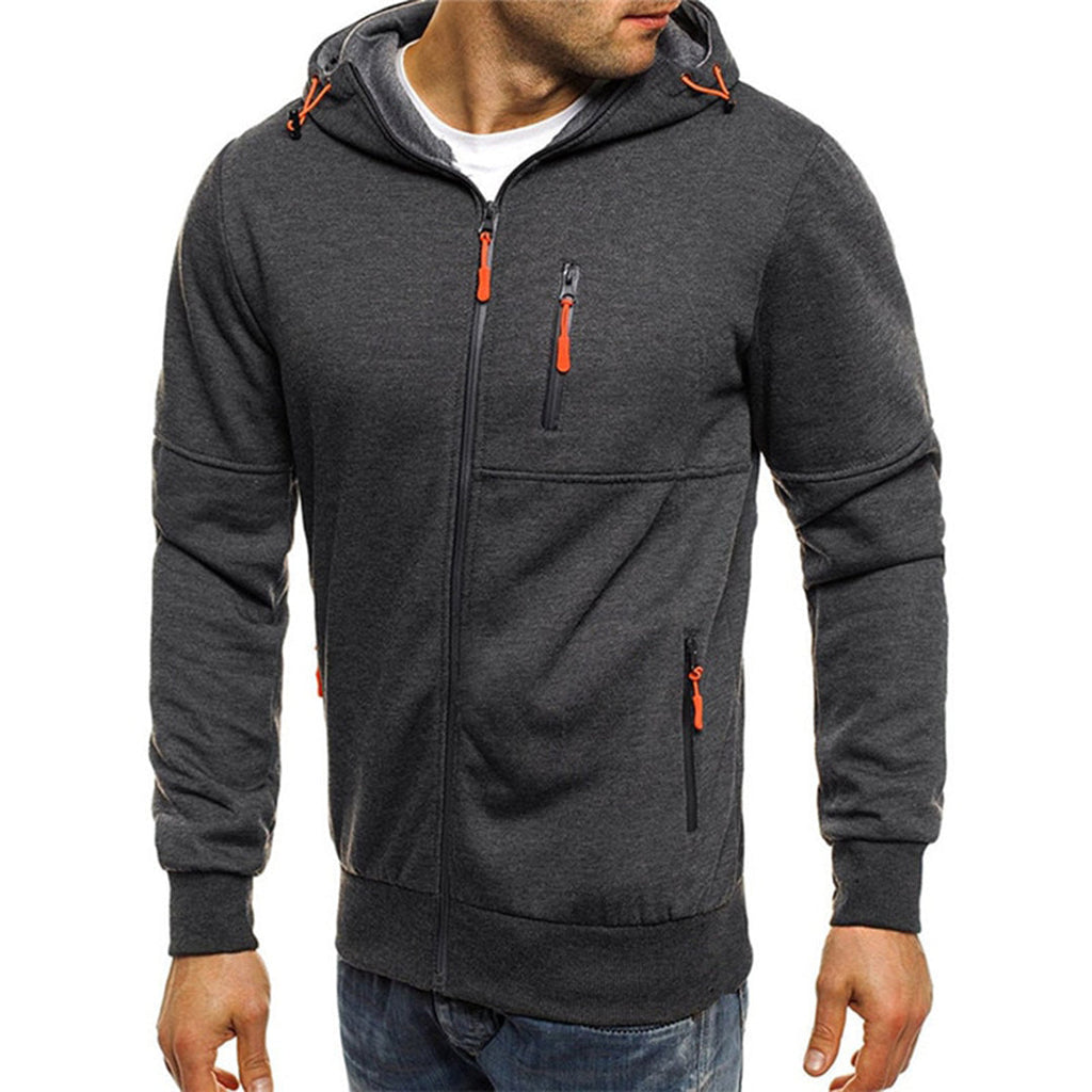 Felpa con Cappuccio da Uomo con Zip Intera — foto 4