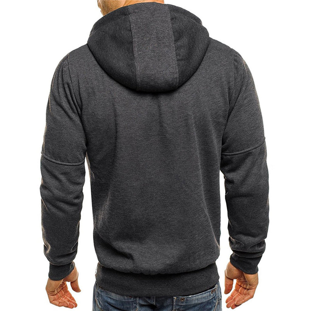 Felpa con Cappuccio da Uomo con Zip Intera — foto 6
