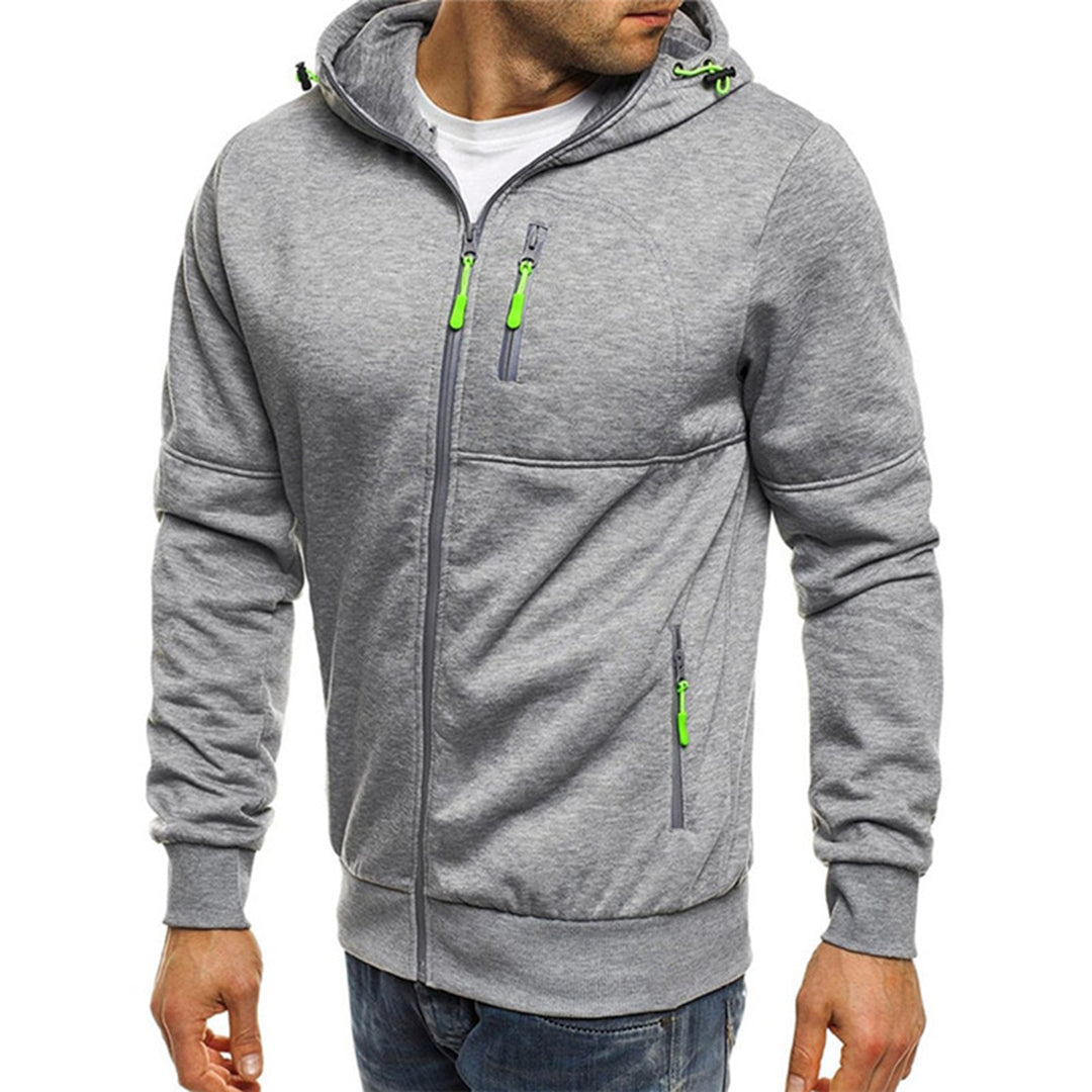 Felpa con Cappuccio da Uomo con Zip Intera — foto 7