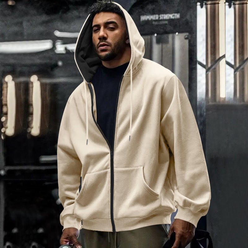Felpa Oversize da Uomo con Zip Intera — foto 12