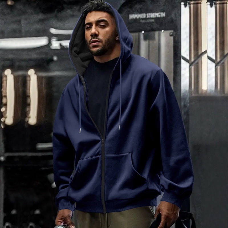 Felpa Oversize da Uomo con Zip Intera — foto 14