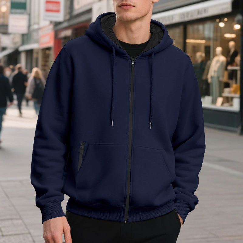 Felpa Oversize da Uomo con Zip Intera — foto 2