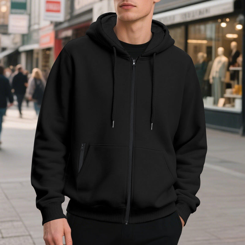 Felpa Oversize da Uomo con Zip Intera — foto 3