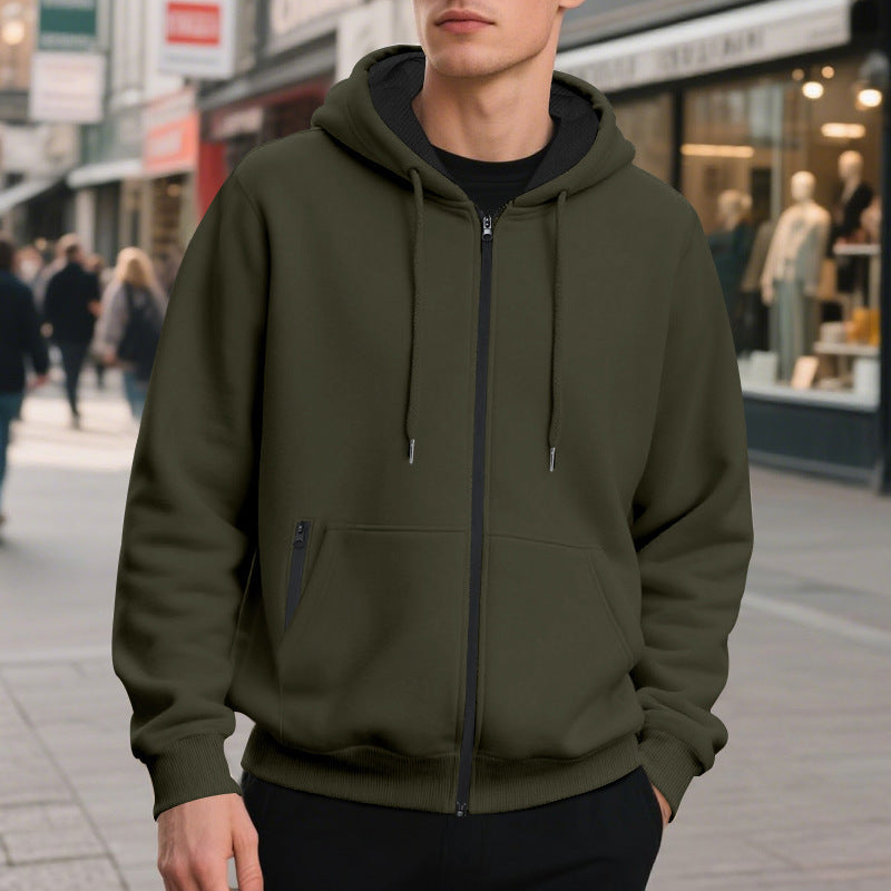 Felpa Oversize da Uomo con Zip Intera — foto 4