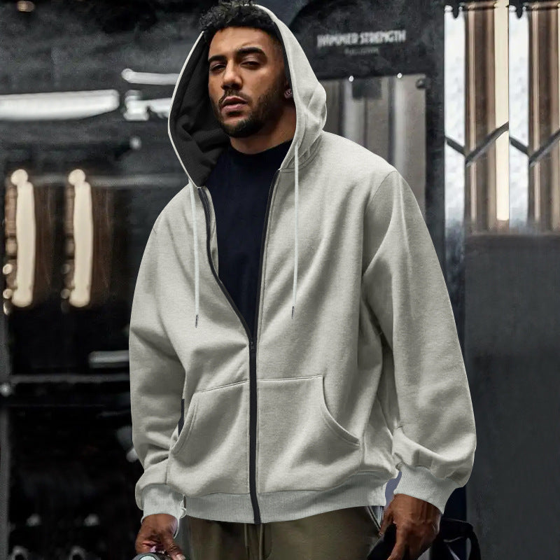 Felpa Oversize da Uomo con Zip Intera — foto 6