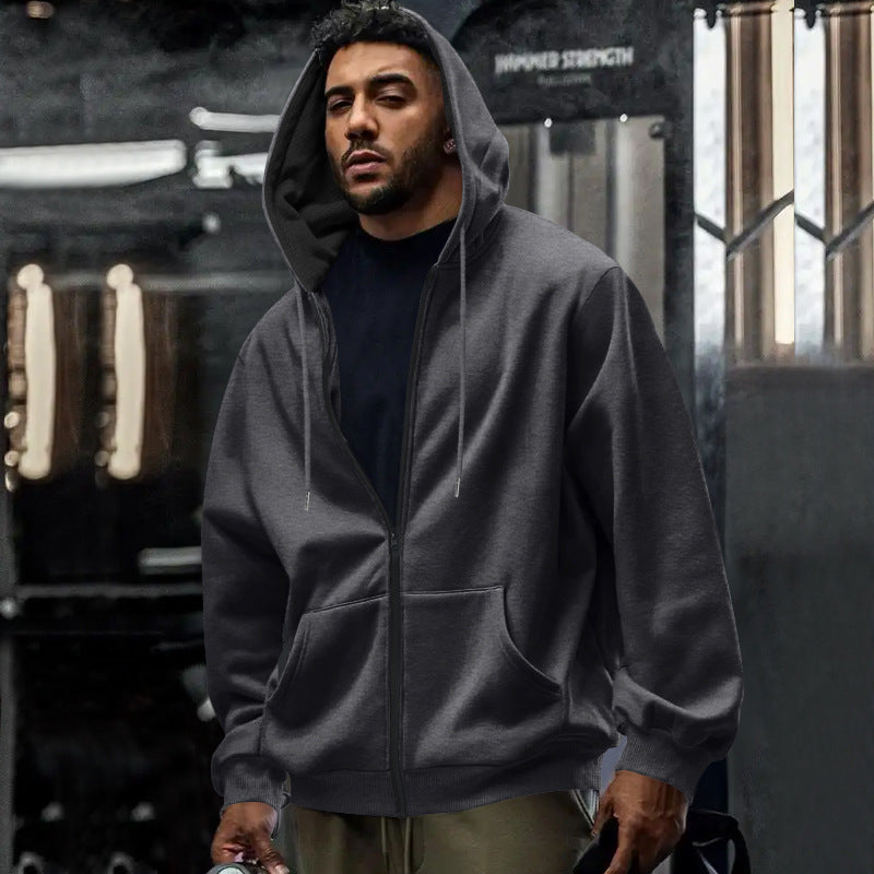 Felpa Oversize da Uomo con Zip Intera — foto 7