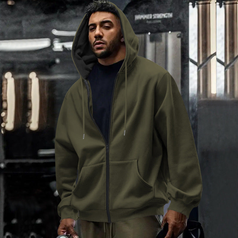 Felpa Oversize da Uomo con Zip Intera — foto 8