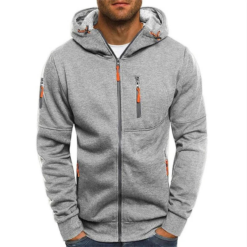 Felpa da Uomo con Cappuccio e Zip Intera — foto 10
