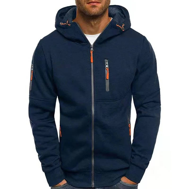 Felpa da Uomo con Cappuccio e Zip Intera — foto 11