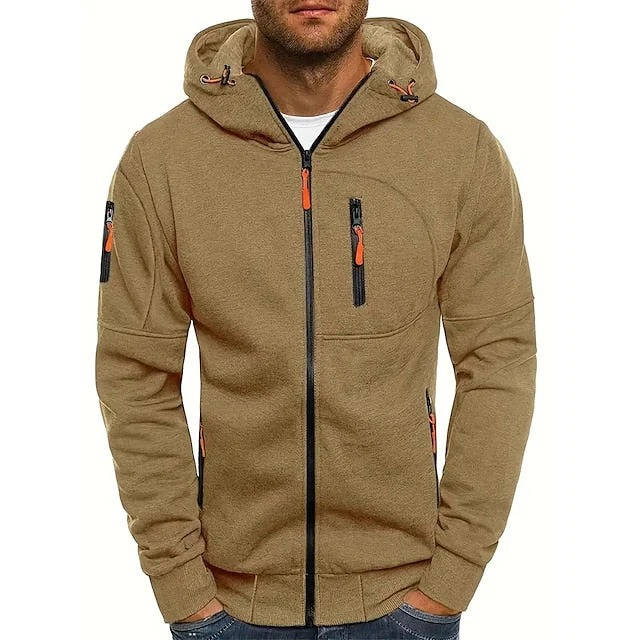 Felpa da Uomo con Cappuccio e Zip Intera — foto 12