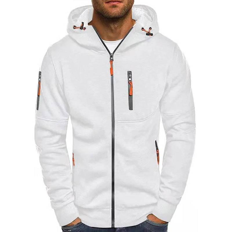 Felpa da Uomo con Cappuccio e Zip Intera — foto 4