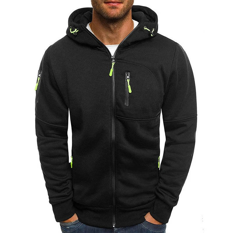 Felpa da Uomo con Cappuccio e Zip Intera — foto 5