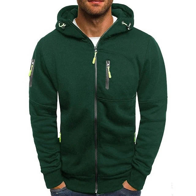 Felpa da Uomo con Cappuccio e Zip Intera — foto 6