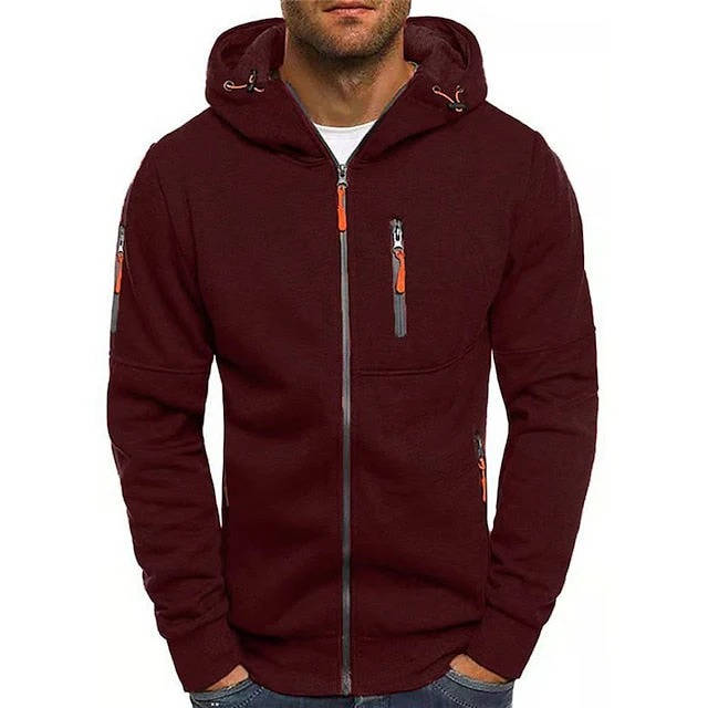 Felpa da Uomo con Cappuccio e Zip Intera — foto 7