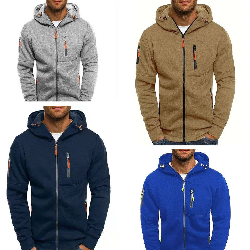 Felpa da Uomo con Cappuccio e Zip Intera — foto 8