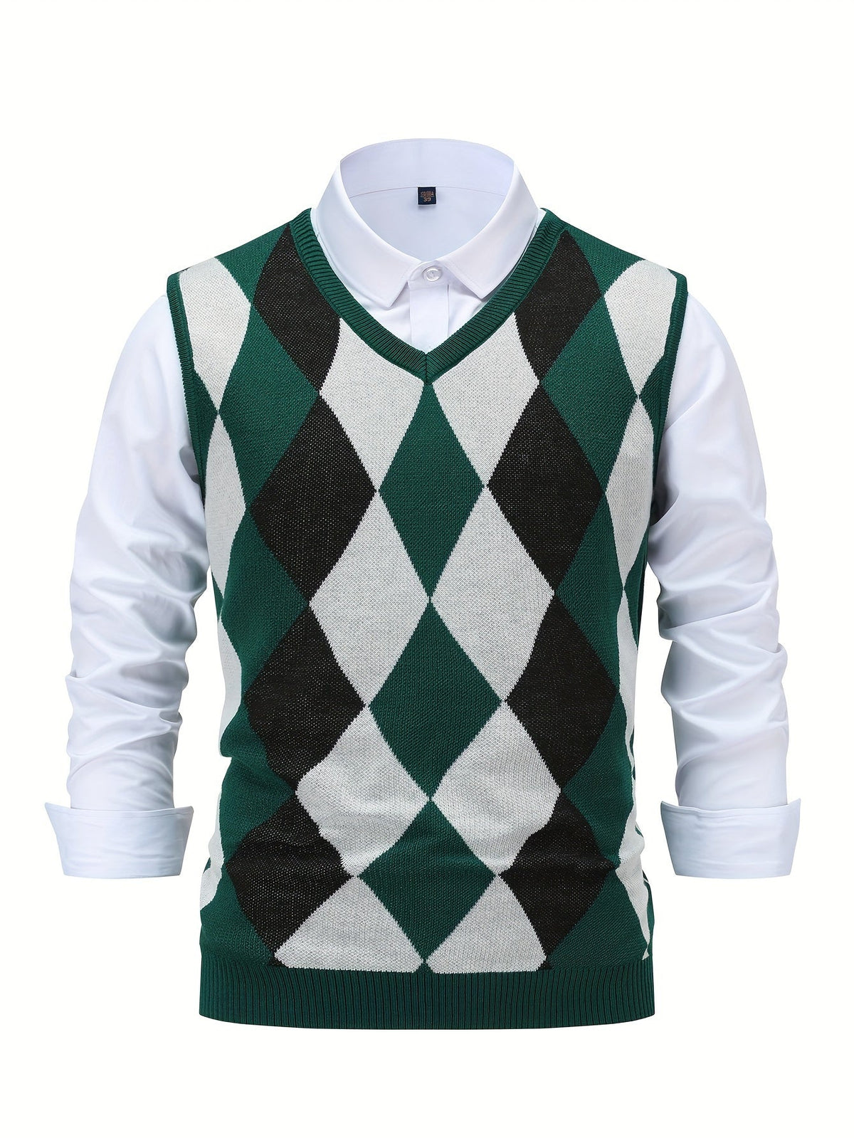 Gilet Argyle da Uomo con Scollo a V — foto 10