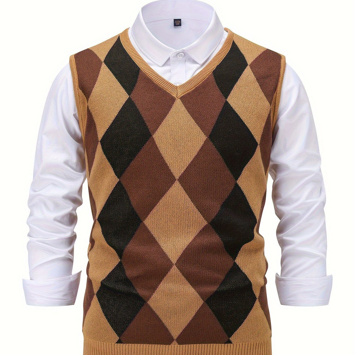 Gilet Argyle da Uomo con Scollo a V — foto 17