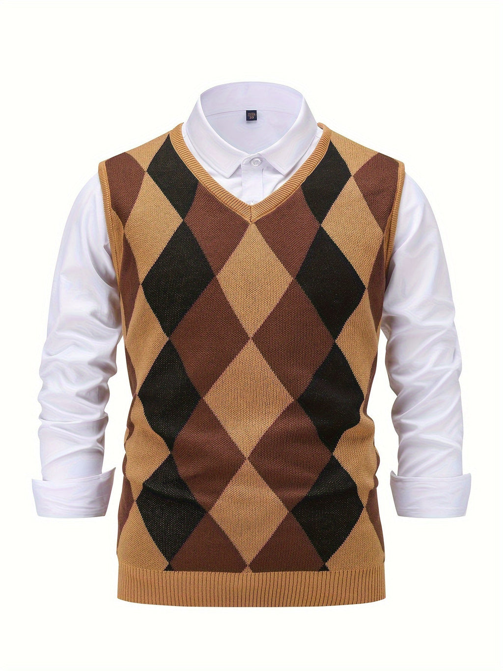 Gilet Argyle da Uomo con Scollo a V — foto 18