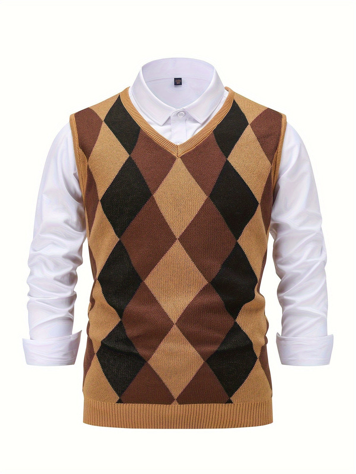 Gilet Argyle da Uomo con Scollo a V — foto 18