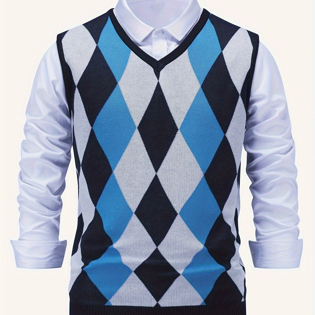 Gilet Argyle da Uomo con Scollo a V — foto 25