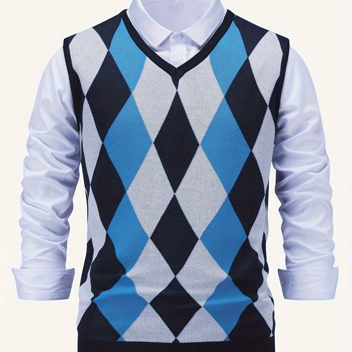 Gilet Argyle da Uomo con Scollo a V — foto 25