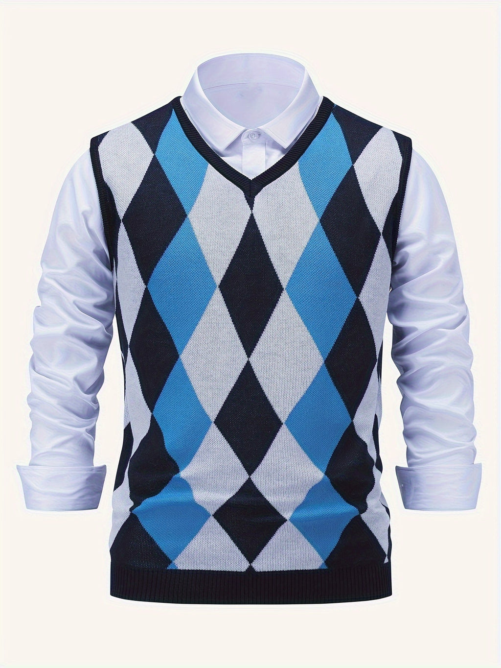 Gilet Argyle da Uomo con Scollo a V — foto 26