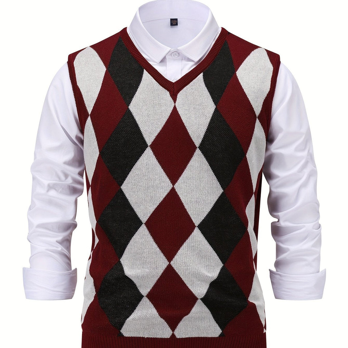 Gilet Argyle da Uomo con Scollo a V — foto 34