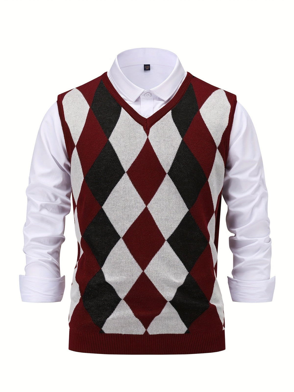 Gilet Argyle da Uomo con Scollo a V — foto 35
