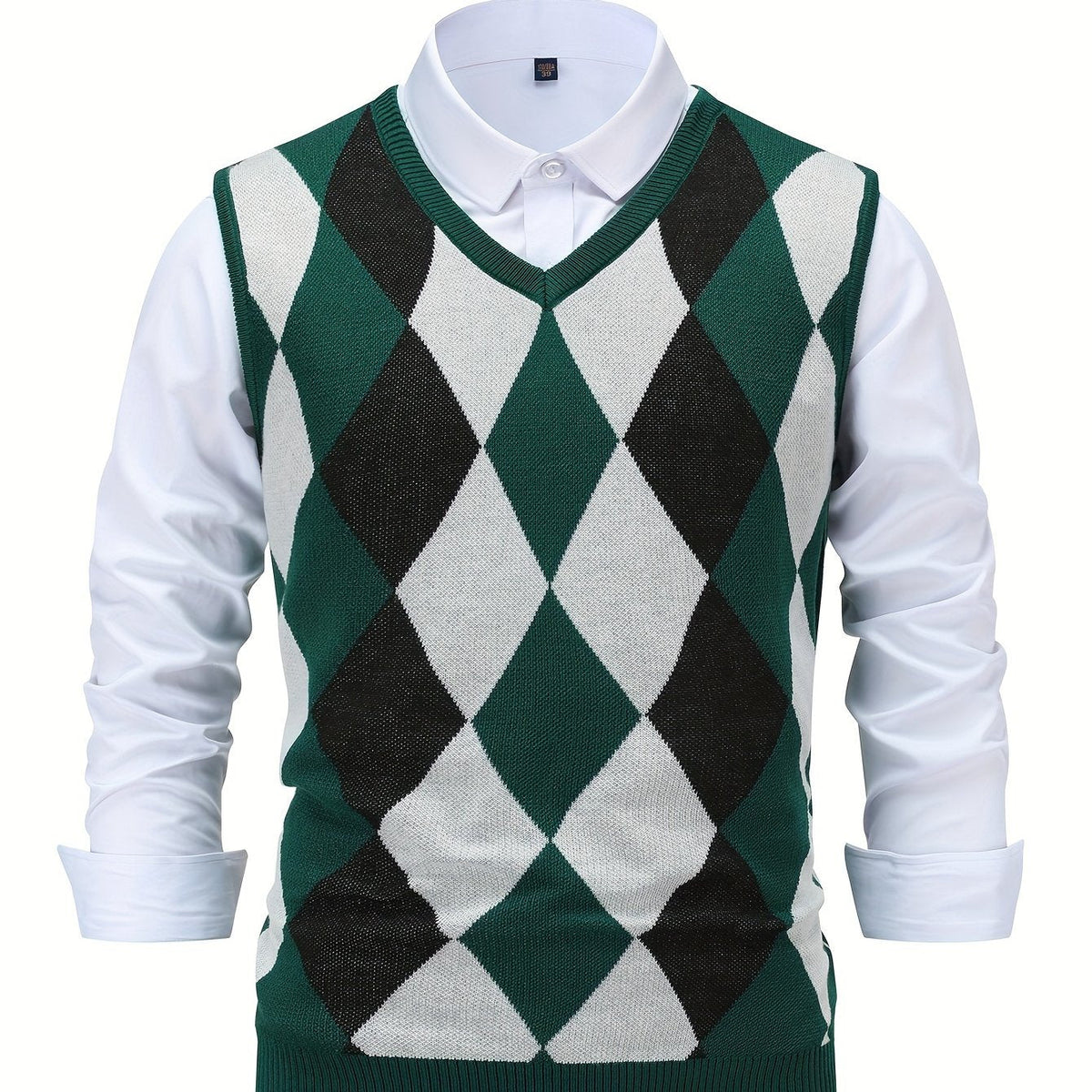 Gilet Argyle da Uomo con Scollo a V — foto 9