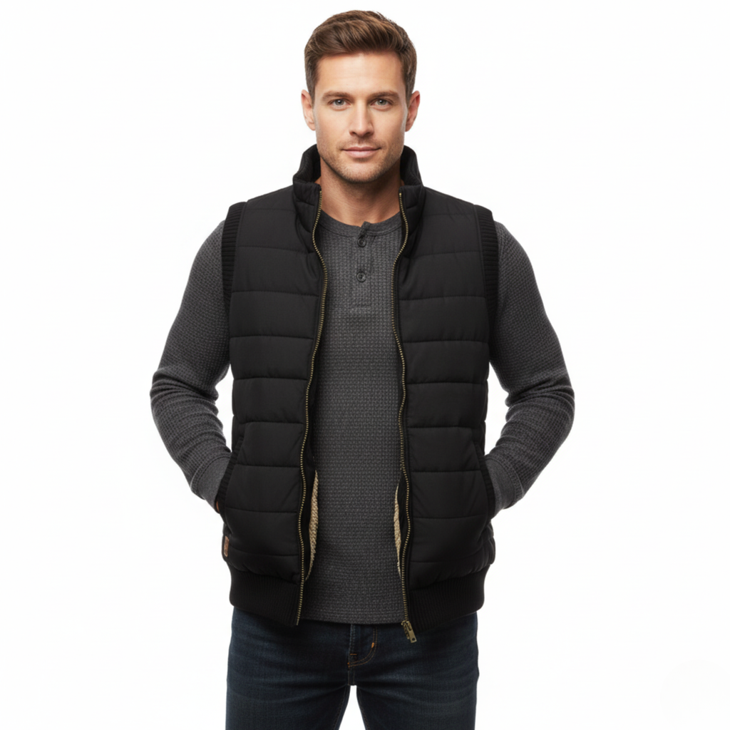 Gilet Multitasche da Uomo in Pile per Outdoor