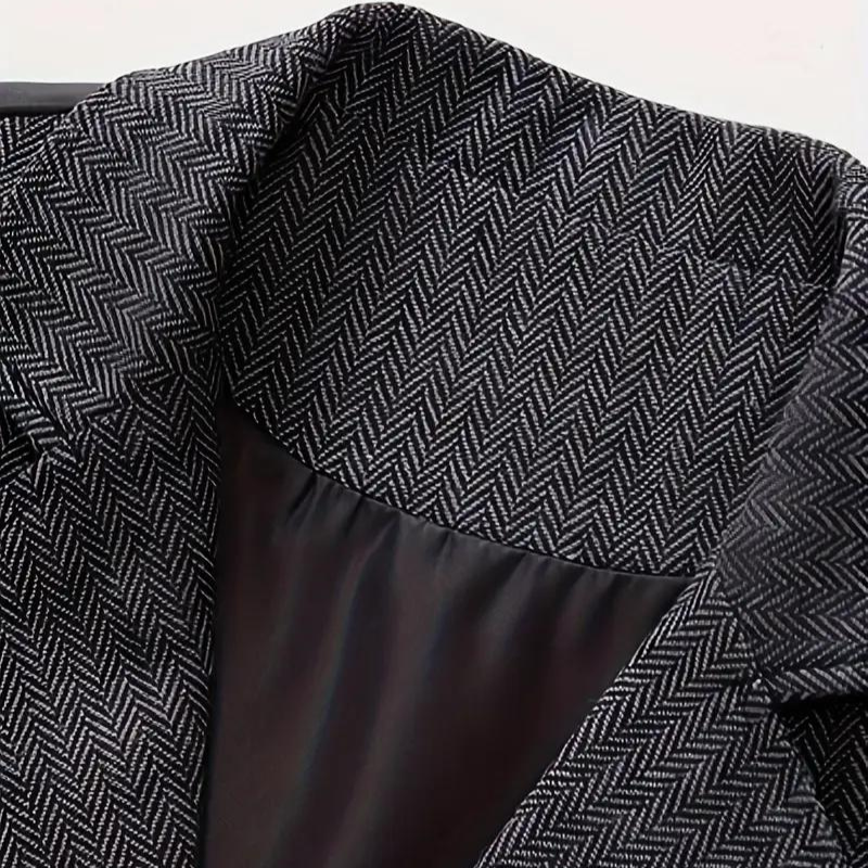 Gilet Spigato da Uomo con Revers e Catena — foto 8