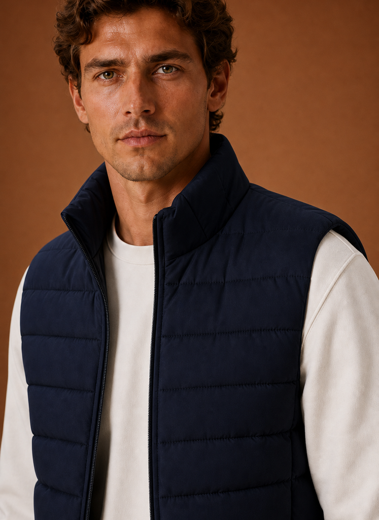 Gilet Trapuntato da Uomo Leggero Smanicato — foto 11