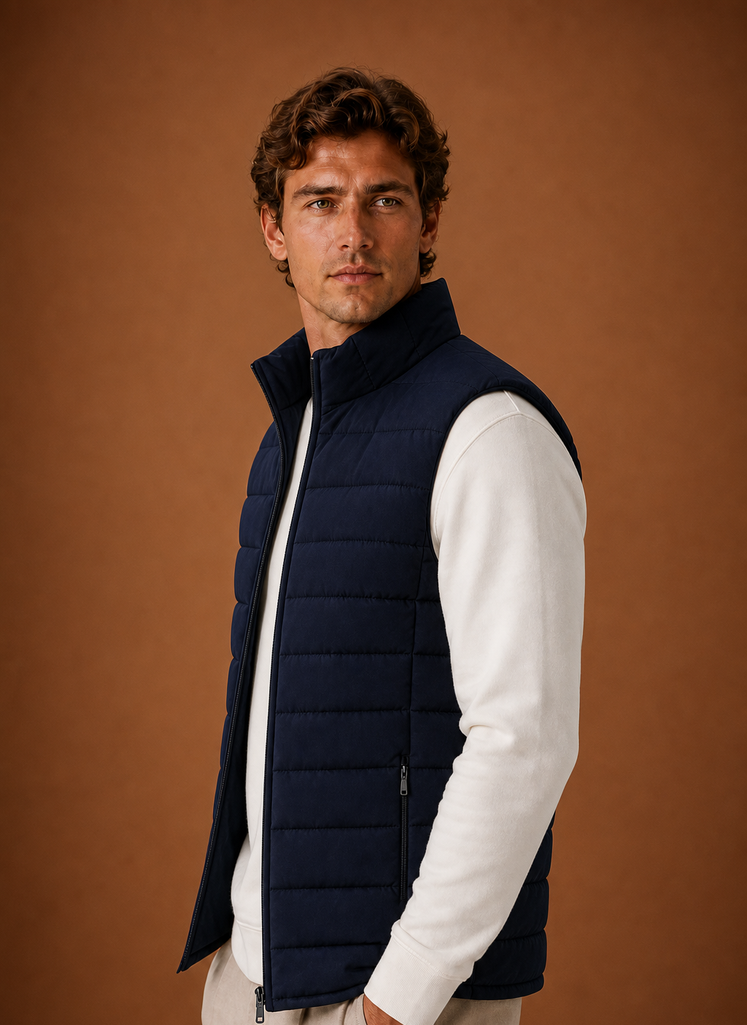 Gilet Trapuntato da Uomo Leggero Smanicato — foto 12