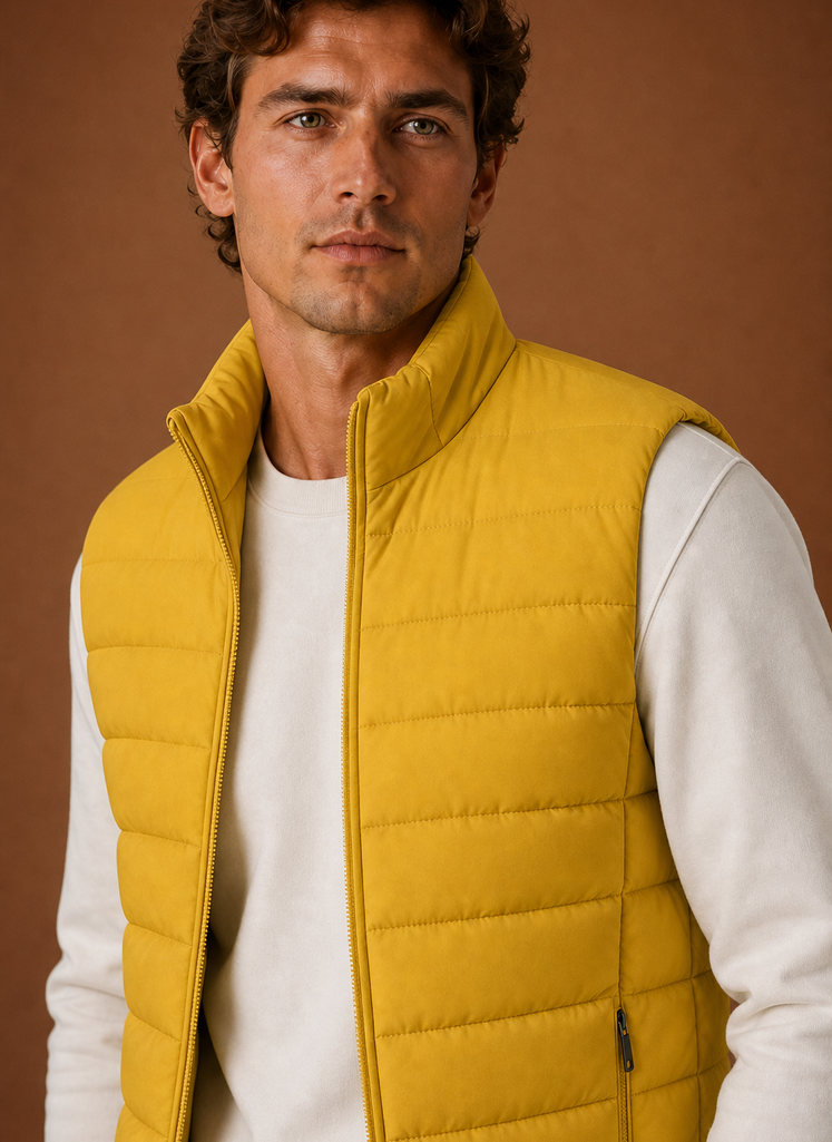Gilet Trapuntato da Uomo Leggero Smanicato — foto 16