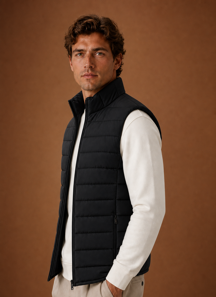 Gilet Trapuntato da Uomo Leggero Smanicato — foto 2