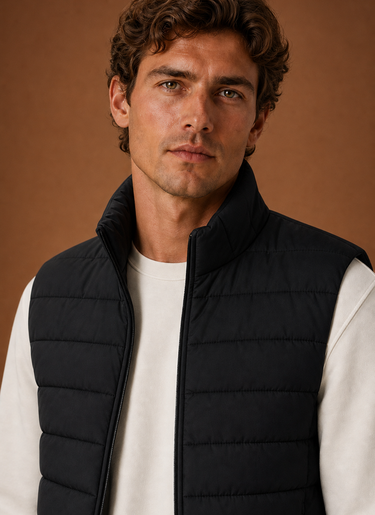 Gilet Trapuntato da Uomo Leggero Smanicato — foto 4