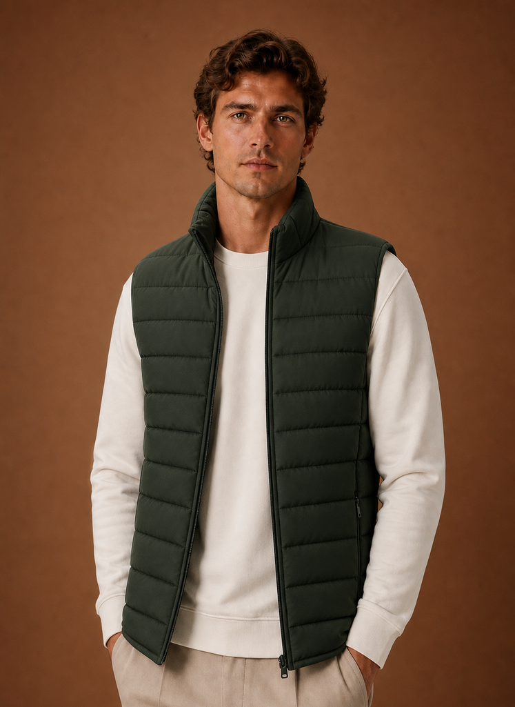 Gilet Trapuntato da Uomo Leggero Smanicato — foto 5