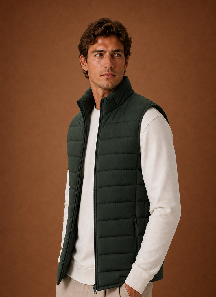 Gilet Trapuntato da Uomo Leggero Smanicato — foto 7