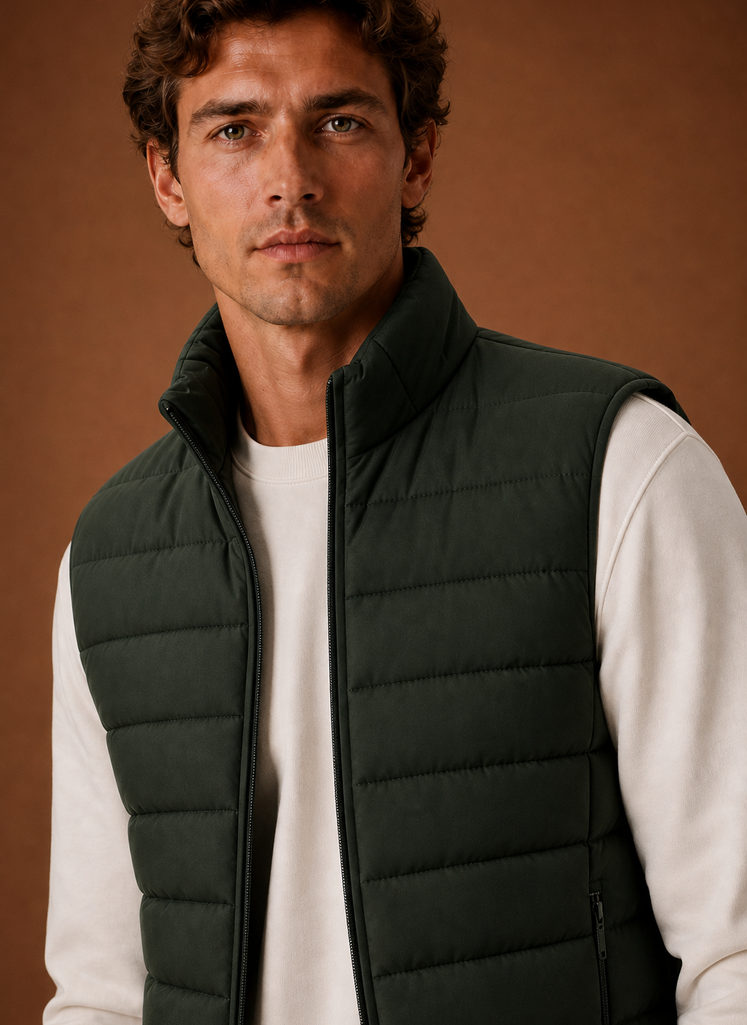Gilet Trapuntato da Uomo Leggero Smanicato — foto 8
