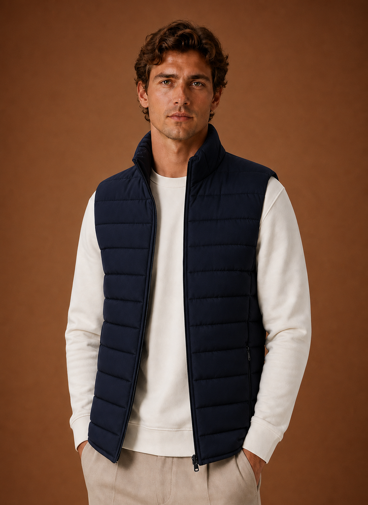 Gilet Trapuntato da Uomo Leggero Smanicato — foto 9