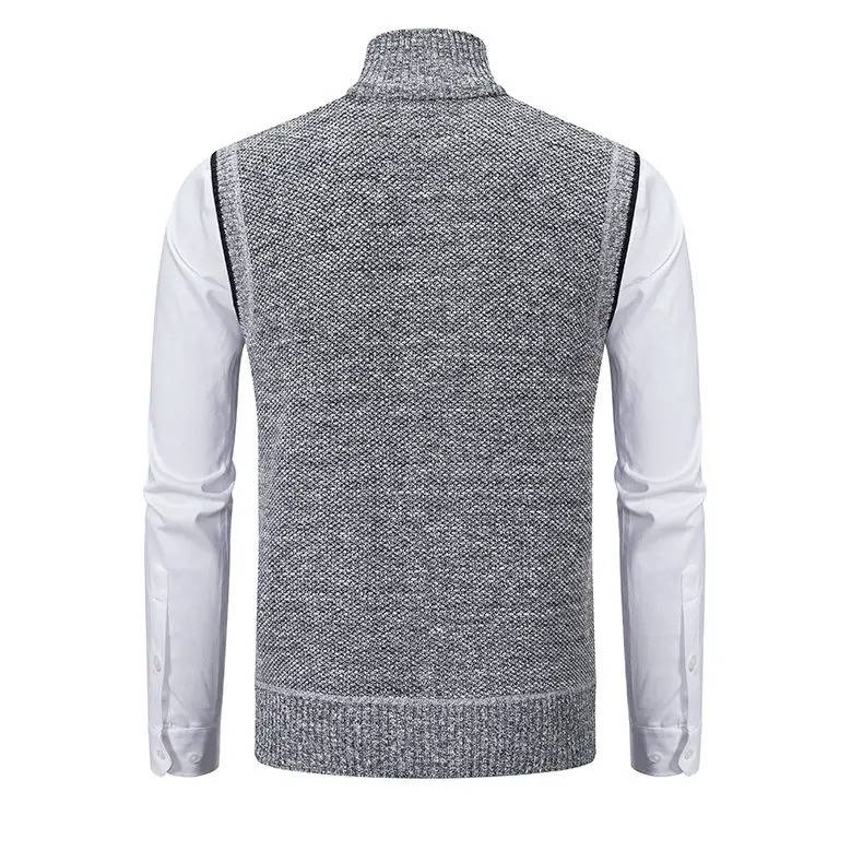 Gilet da Uomo in Tweed con Zip Intera — foto 18