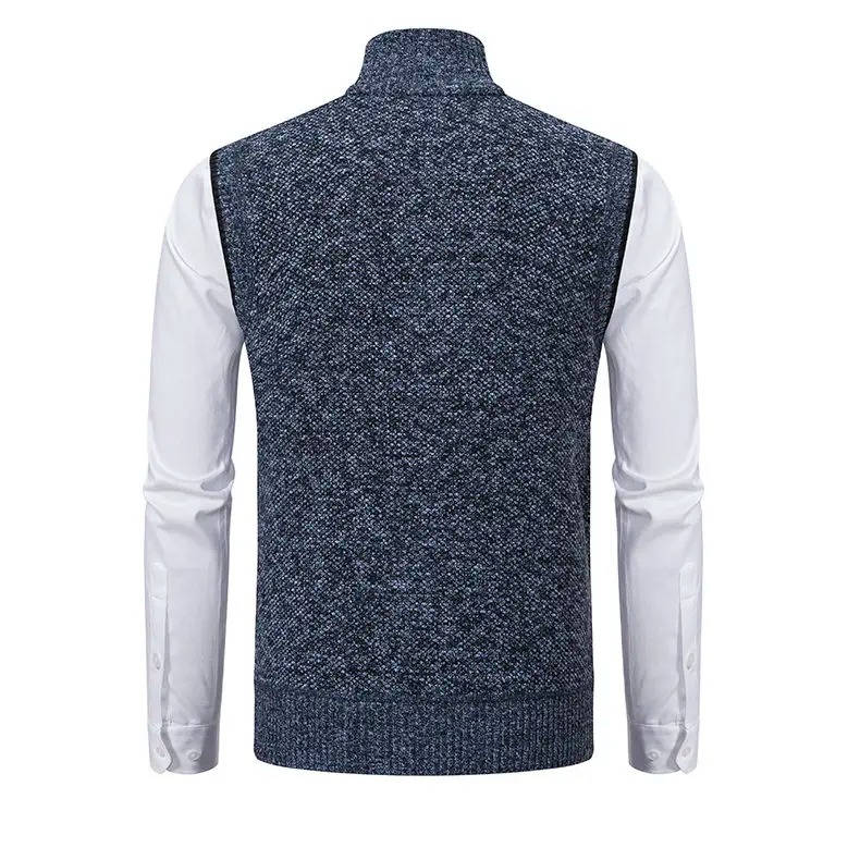 Gilet da Uomo in Tweed con Zip Intera — foto 2
